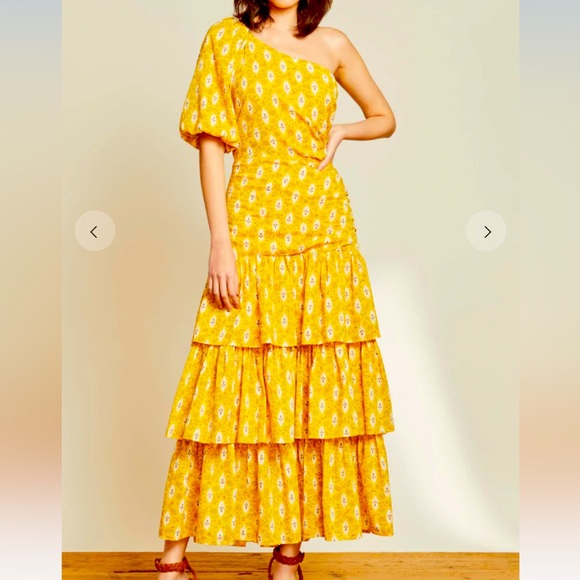 Veronica Beard Virginia One-Shoulder Dress - Picture 1 of 7